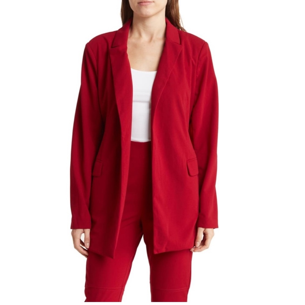 BCBGeneration Tie Belt Blazer Red Size Large